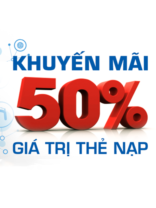 Thứ 4 vui vẻ, Nhận ưu đãi nạp thẻ 50% từ MobiFone