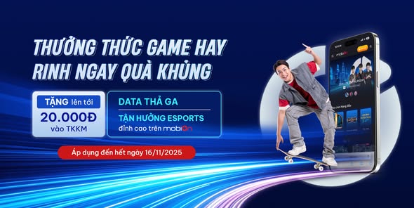 mobiOn - Thỏa sức giải trí eSport cùng các gói cước EC, LK ưu đãi cực chất