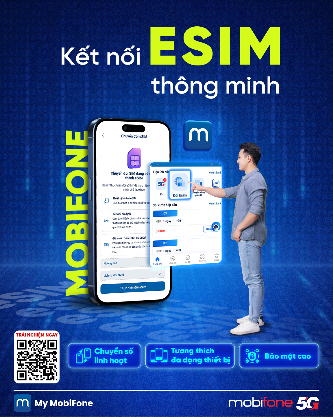 Chọn eSIM MobiFone – Giải pháp thông minh cho cuộc sống số linh hoạt